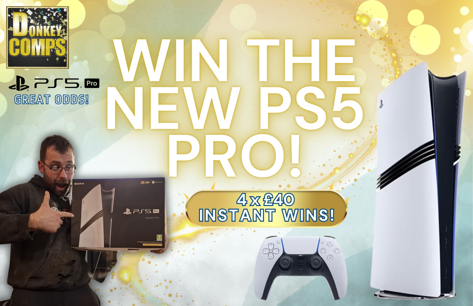 (DRAWN 03/12/24)WIN A PLAYSTATION 5 PRO + 4 INSTANT WINS!