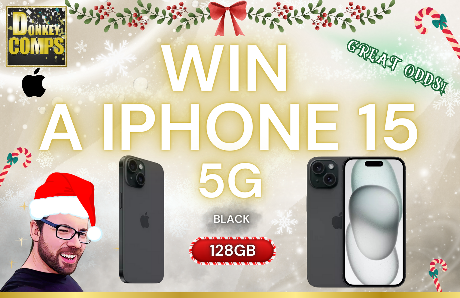 (DRAWN 01/01/2025) WIN A IPHONE 15!!!