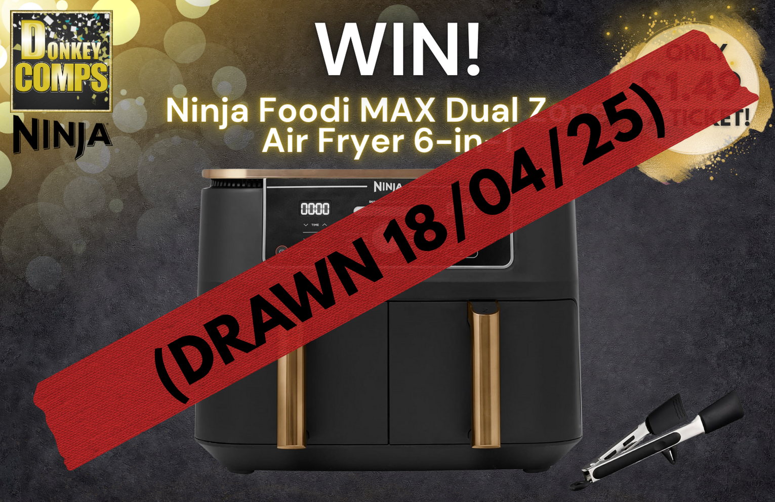 WIN! Ninja Foodi MAX Dual Zone Air Fryer 6-in-1