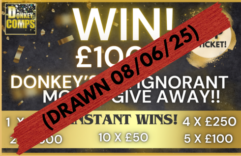 DONKEY’S BIG IGNORANT MONEY GIVE AWAY! 22 INSTANT WINS!