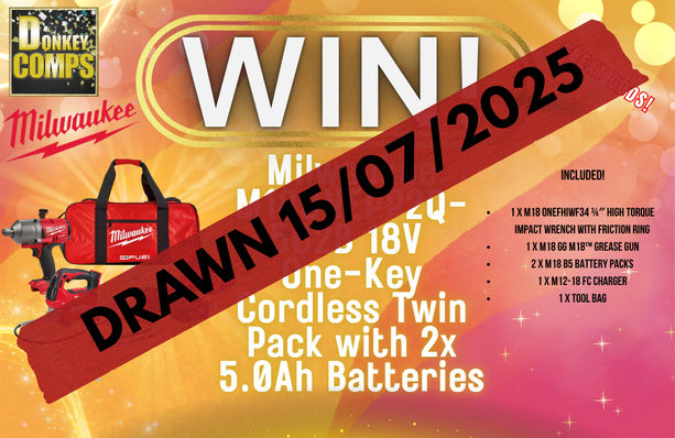 WIN! – Milwaukee M18ONEPP2Q-502B 18V One-Key Cordless Twin Pack with 2x 5.0Ah Batteries