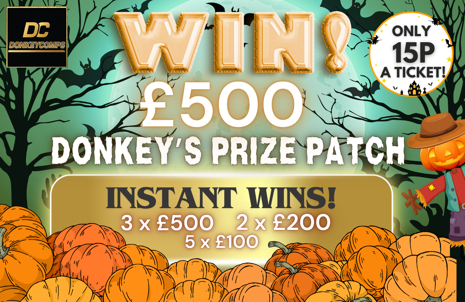 WIN £500! – DONKEYS PRIZE PATCH!