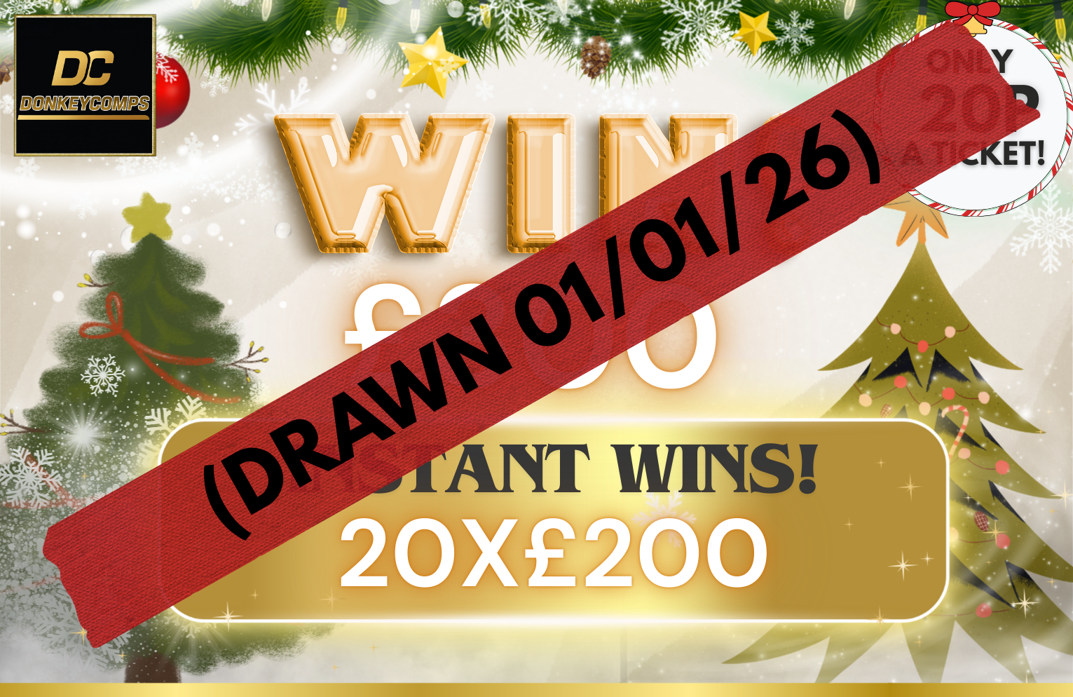 WIN £300 & £4000 CASH POT!