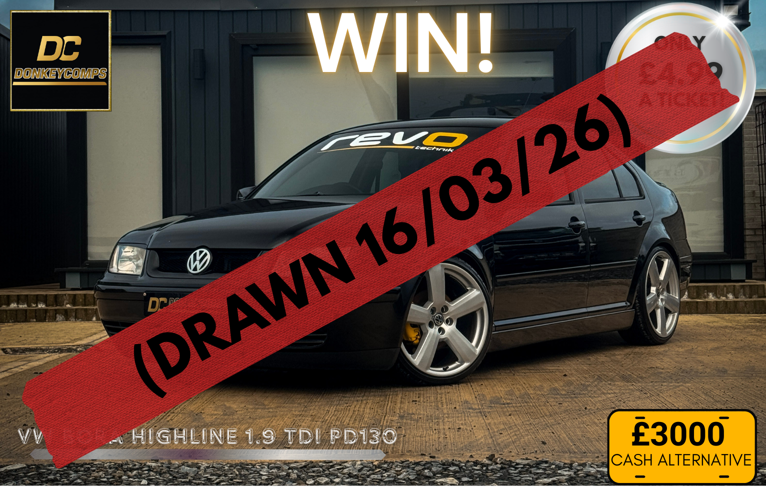 WIN! – VW BORA HIGHLINE 1.9 TDI PD130