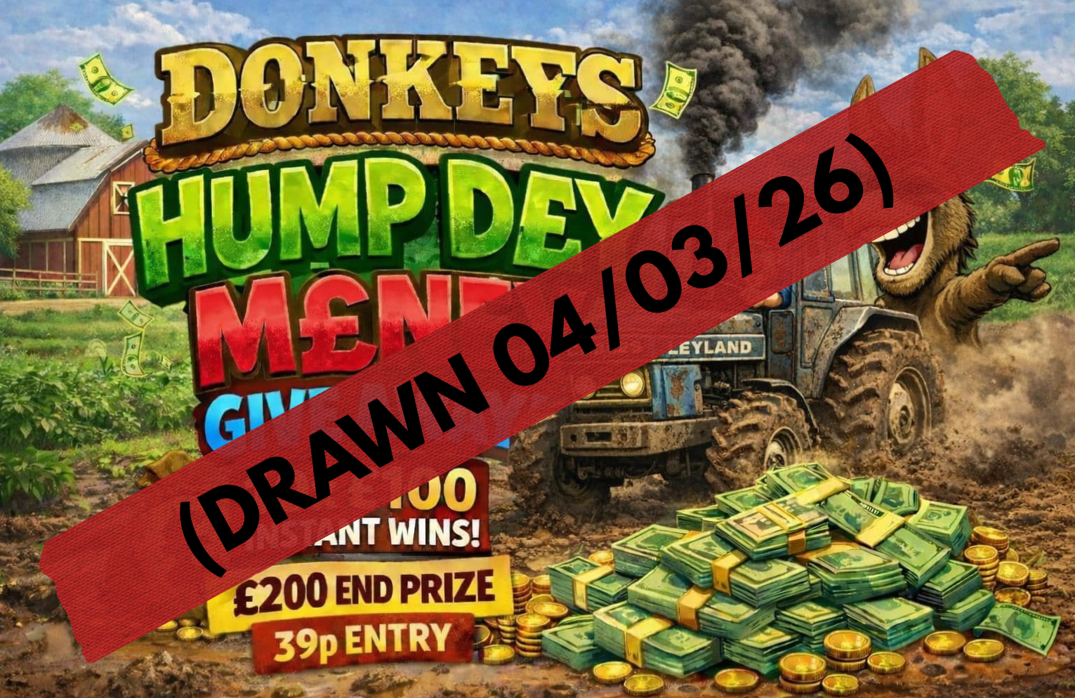 DONKEYS HUMP DAY MONEY GIVE AWAY!