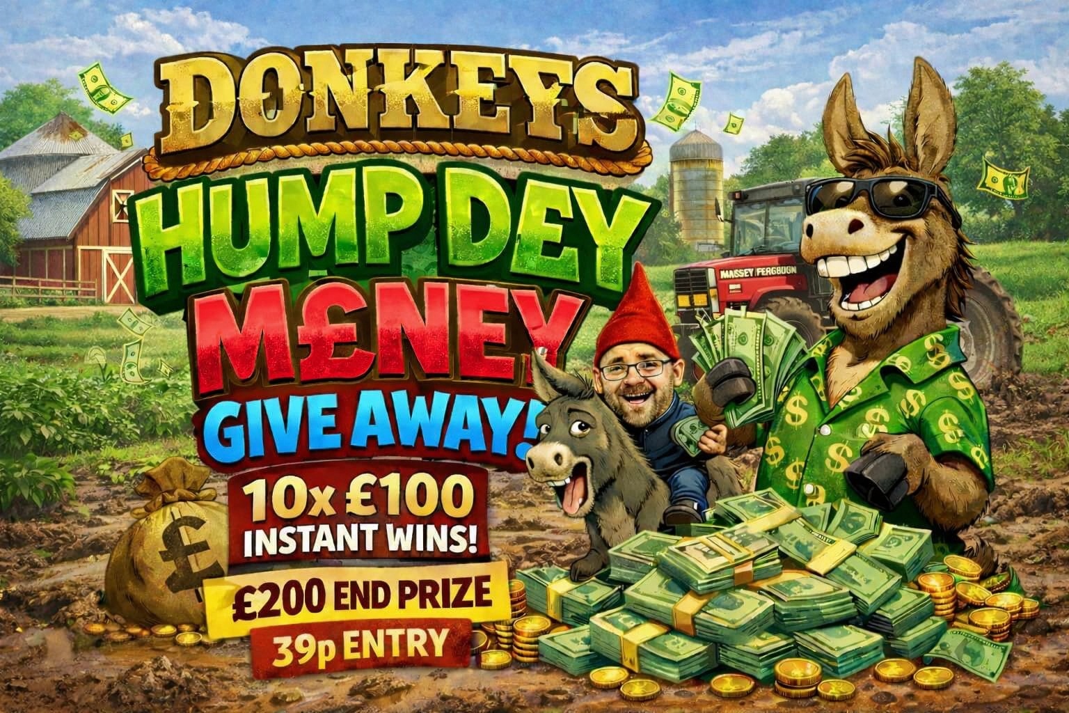DONKEYS HUMP DAY MONEY GIVE AWAY!