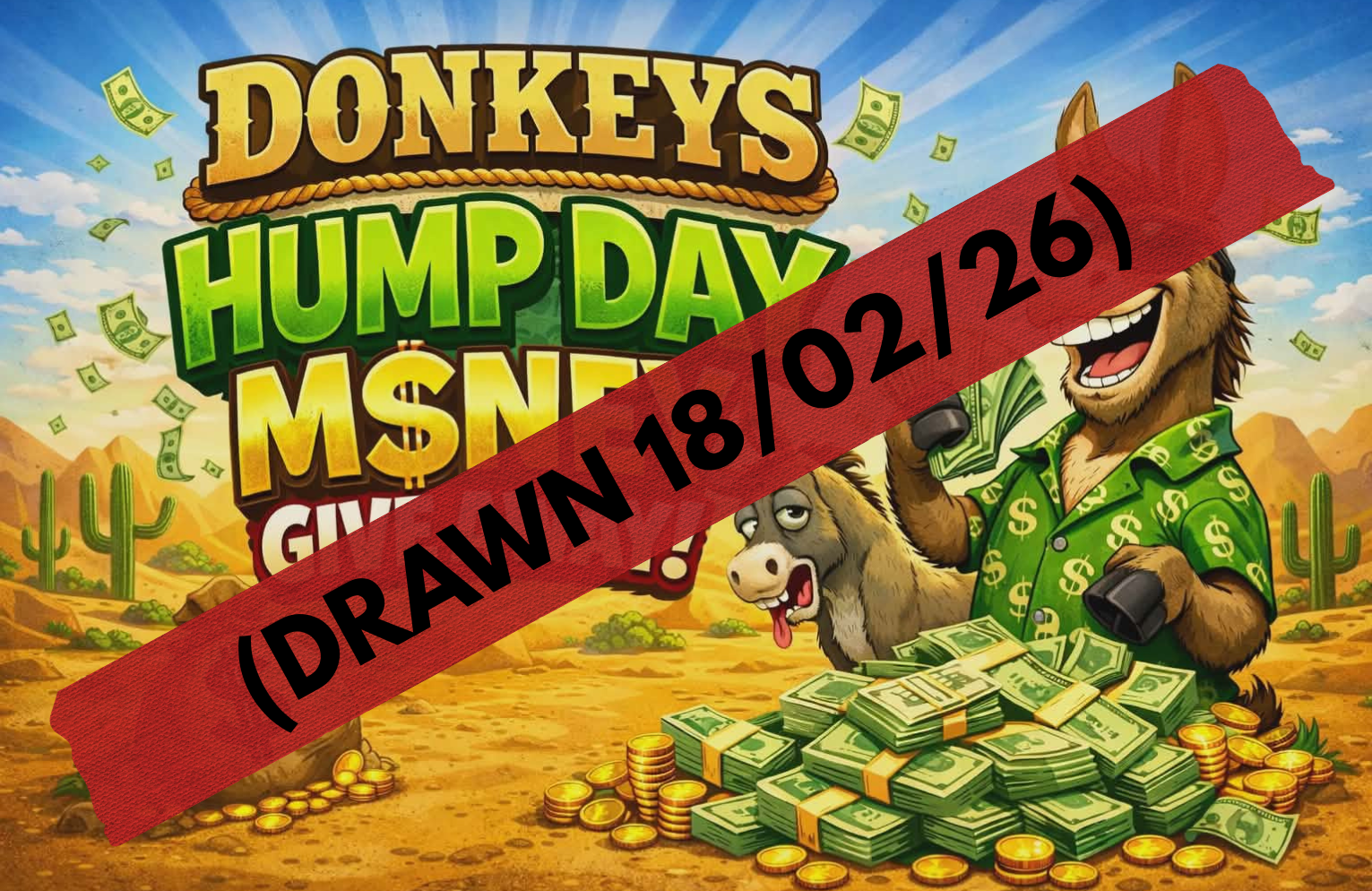 DONKEYS HUMP DAY MONEY GIVE AWAY!