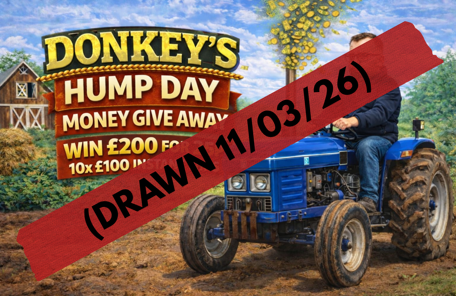 DONKEYS HUMP DAY MONEY GIVE AWAY!