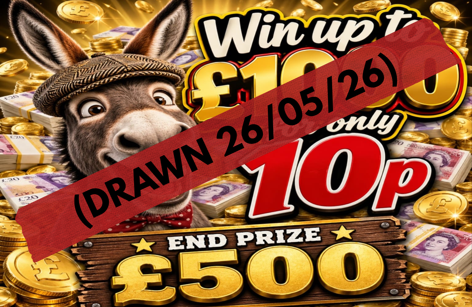 WIN £500 & £6000 CASH POT!