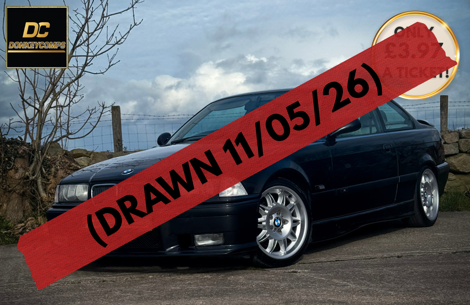 WIN THIS STUNNING 1993 BMW E36 325i OR £6000 CASH ALTERNATIVE!