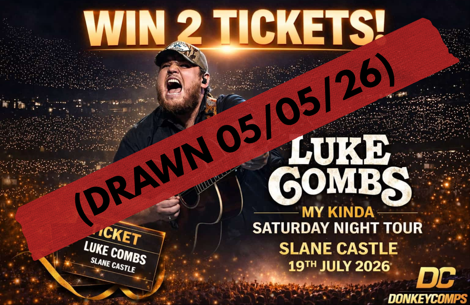 WIN 2 TICKETS TO SEE LUKE COMBS!