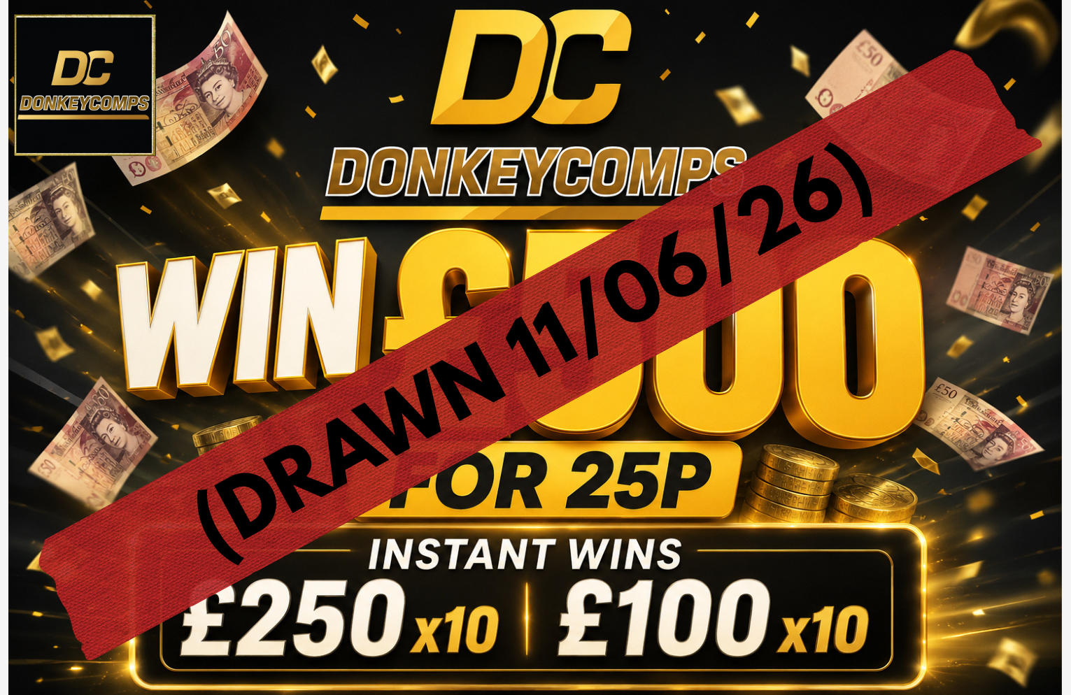 WIN £500 & £3500 CASH POT!